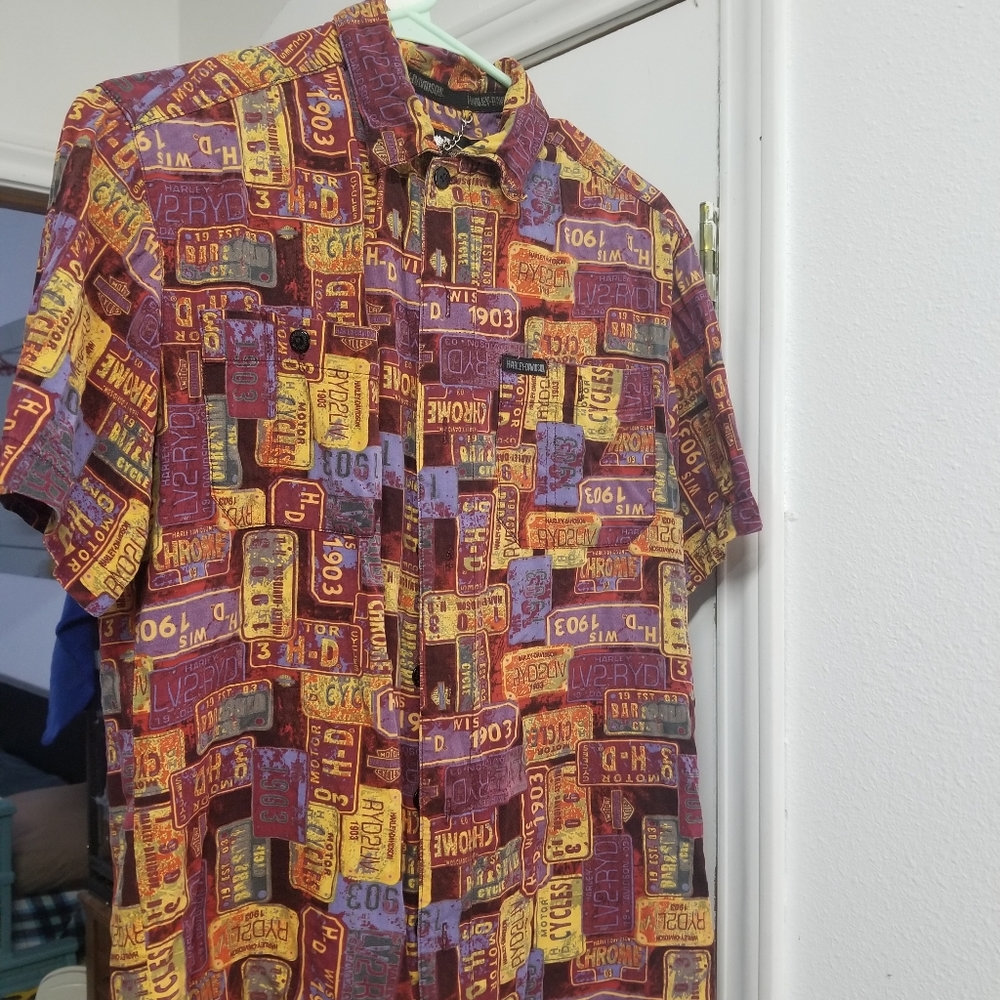 Vintage Harley-Davidson button up shirt